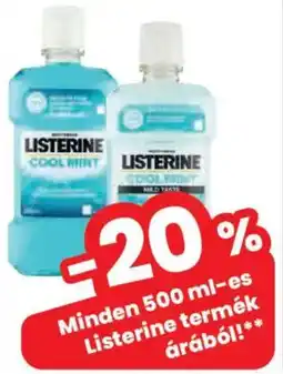 Spar Listerine termék ajánlat