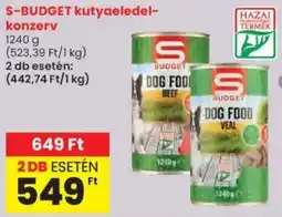Spar S-BUDGET kutyaeledelkonzerv ajánlat
