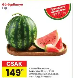 Spar Görögdinnye ajánlat