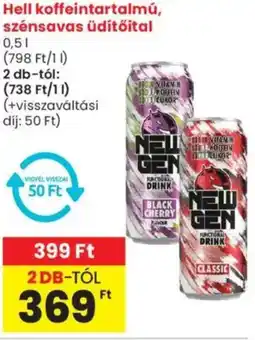 Spar Hell koffeintartalmú, szénsavas üdítőital ajánlat