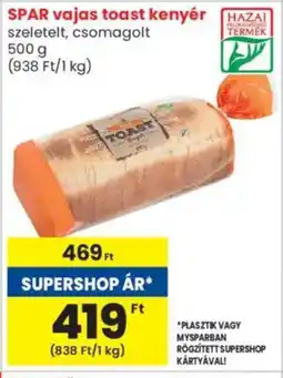 Spar SPAR vajas toast kenyér ajánlat