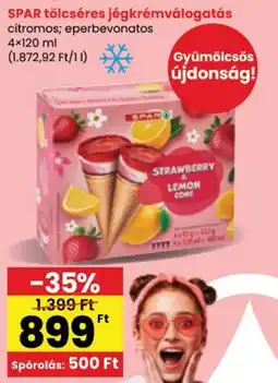Spar SPAR tölcséres jégkrémválogatás ajánlat