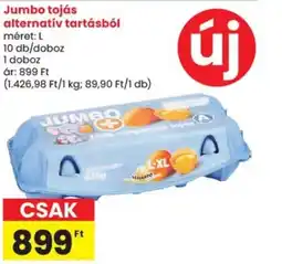 Spar Jumbo tojás alternatív tartásból ajánlat