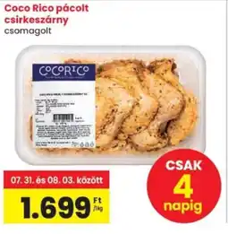 Spar Coco Rico pácolt csirkeszárny ajánlat