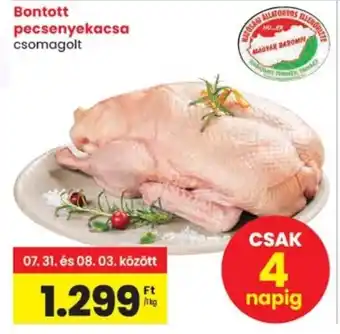 Spar Bontott pecsenyekacsa ajánlat