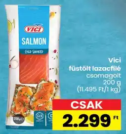 Spar Vici füstölt lazacfilé ajánlat