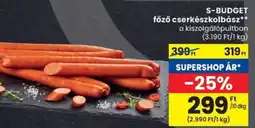 Spar S-BUDGET főző cserkészkolbász ajánlat