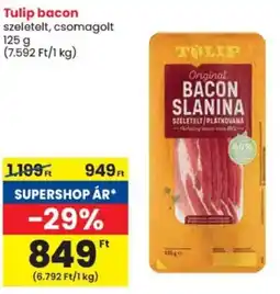 Spar Tulip bacon ajánlat