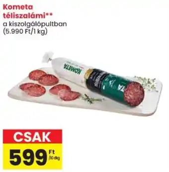 Spar Kometa téliszalámi ajánlat