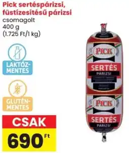 Spar Pick sertéspárizsi, füstízesítésű párizsi ajánlat