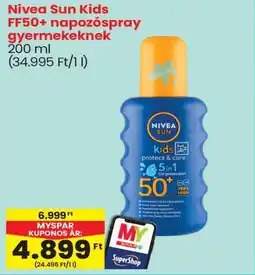 Spar Nivea Sun Kids FF50+ napozóspray gyermekeknek ajánlat