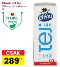 Spar Cirmi UHT tej 1,5%-os ajánlat