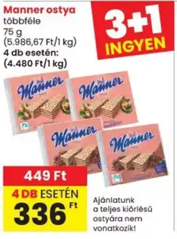 Spar Manner ostya ajánlat