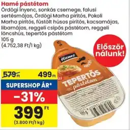 Spar Hamé pástétom ajánlat
