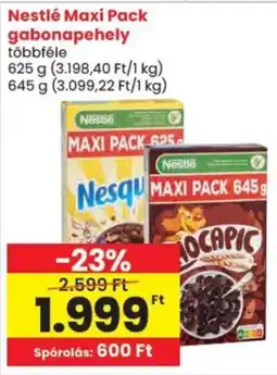 Spar Nestlé Maxi Pack gabonapehely ajánlat