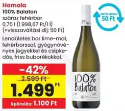 Spar Homola 100% Balaton ajánlat