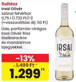 Spar Soltész Irsai Olivér ajánlat