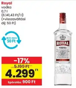 Spar Royal vodka ajánlat