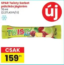 Spar SPAR Twisty Sorbet pálcikás jégkrém ajánlat