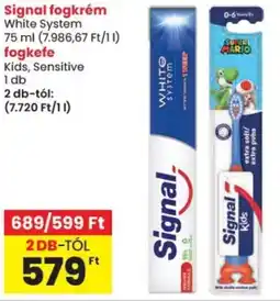 Spar Signal fogkrém / fogkefe ajánlat