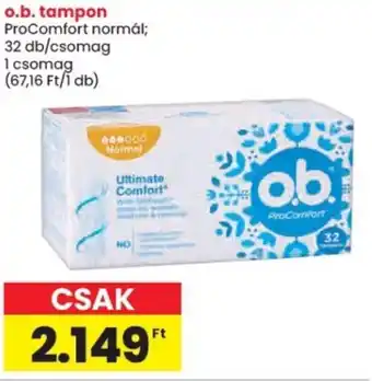 Spar O.B. tampon ProComfort ajánlat