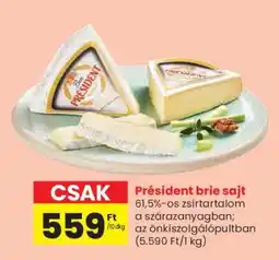 Spar PRÉSIDENT BRIE SAJT ajánlat