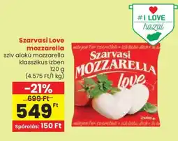 Spar Szarvasi Love mozzarella ajánlat