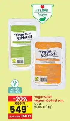 Spar VeganChef vegán növényi sajt ajánlat