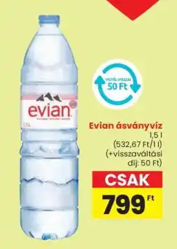 Spar EVIAN ásványvíz ajánlat