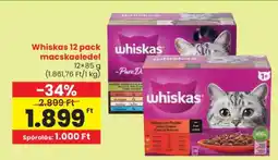 Spar Whiskas 12 pack macskaeledel ajánlat