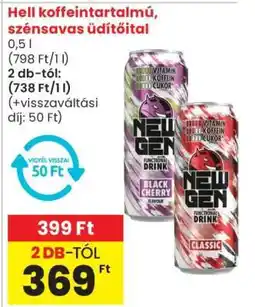 Spar Market Hell koffeintartalmú, szénsavas üdítőital ajánlat