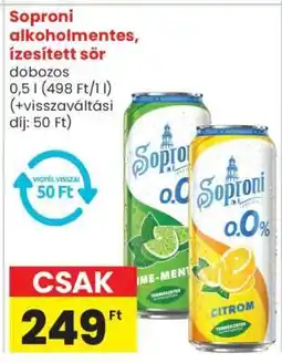 Spar Market SOPRONI Alkoholmentes ízesített sör ajánlat