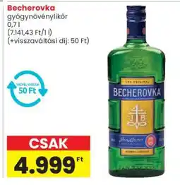 Spar Becherovka ajánlat