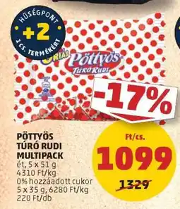 PENNY Pöttyös Túró Rudi Multipack ajánlat