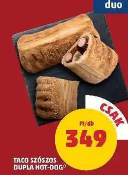 PENNY Taco Szószos Dupla Hot-Dog ajánlat