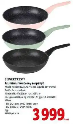 Lidl SILVERCREST Alumíniumöntvény serpenyő ajánlat