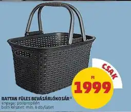 PENNY Rattan füles bevásárlókosár ajánlat