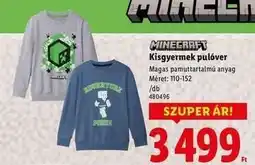 Lidl Minecraft Kisgyermek pulóver ajánlat