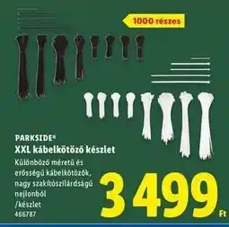 Lidl PARKSIDE XXL kábelkötöző készlet ajánlat