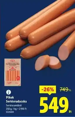 Lidl PIKOK Sertésrudacska ajánlat