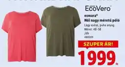 Lidl Esmara Női nagy méretű póló ajánlat