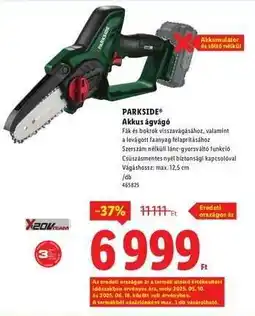 Lidl PARKSIDE Akkus ágvágó ajánlat