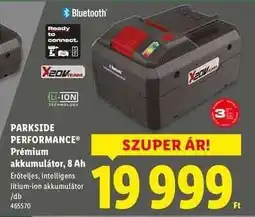 Lidl PARKSIDE PERFORMANCE Prémium akkumulátor, 8 Ah ajánlat