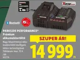 Lidl PARKSIDE PERFORMANCE Premium Akkumulátortöltő ajánlat