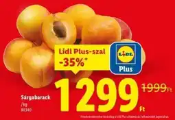 Lidl Sárgabarack ajánlat