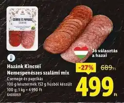 Lidl HAZÁNK KINCSEI Nemespenészes szalámi mix ajánlat