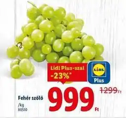 Lidl Fehér szőlő ajánlat
