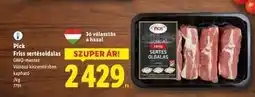 Lidl PICK Friss sertésoldalas ajánlat