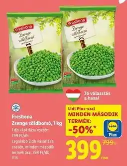 Lidl Freshona Zsenge zöldborsó, 1 kg ajánlat