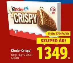 Lidl Kinder Crispy ajánlat